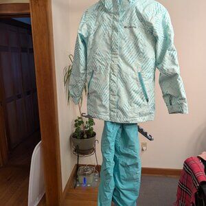 Columbia 3 Piece Ski Set Size M (10-12) Green